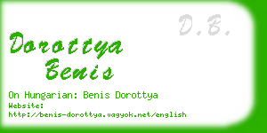 dorottya benis business card